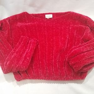 AWESOME USA CROP SWEATER WOMEN'S SIZE S